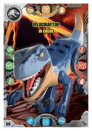 Vélociraptor en colère (Brillante)