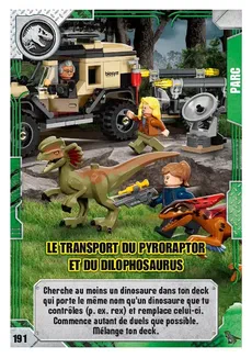 Couverture de Le transport du Pyroraptor et du Dilophosaurus