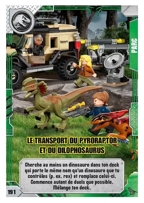 Couverture de Le transport du Pyroraptor et du Dilophosaurus