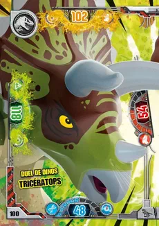 Couverture de Duel de dinos Tricératops