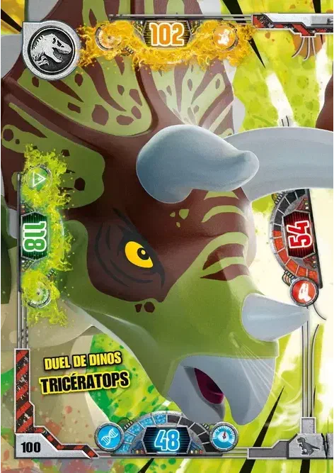 Couverture de Duel de dinos Tricératops