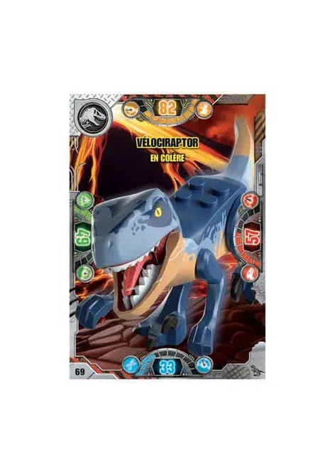 Couverture de Vélociraptor en colère (Brillante)
