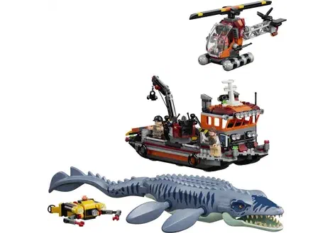 Couverture de Mosasaurus Dinosaur Boat Attack