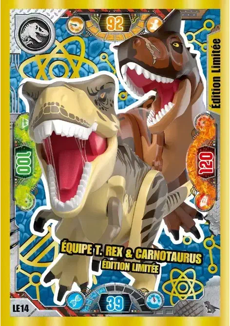 Couverture de Équipe T. rex et Carnotaurus édition limitée