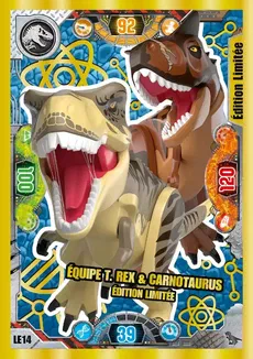 Couverture de Équipe T. rex et Carnotaurus édition limitée
