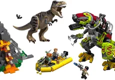 Couverture de T. rex vs Dino-Mech Battle