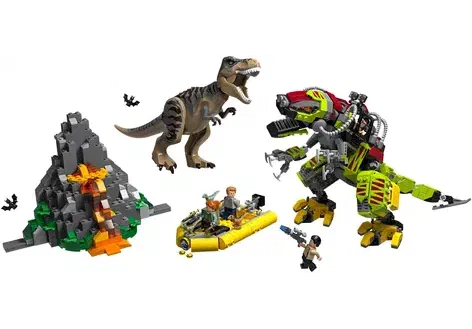 Couverture de T. rex vs Dino-Mech Battle