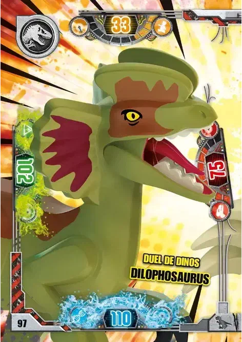 Couverture de Duel de dinos Dilophosaurus