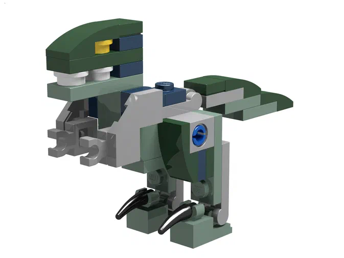 Modèle LEGO de Blue le dinosaure du film Jurassic World