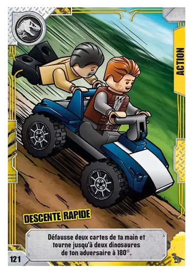 Carte de collection LEGO Jurassic World : Descente rapide
