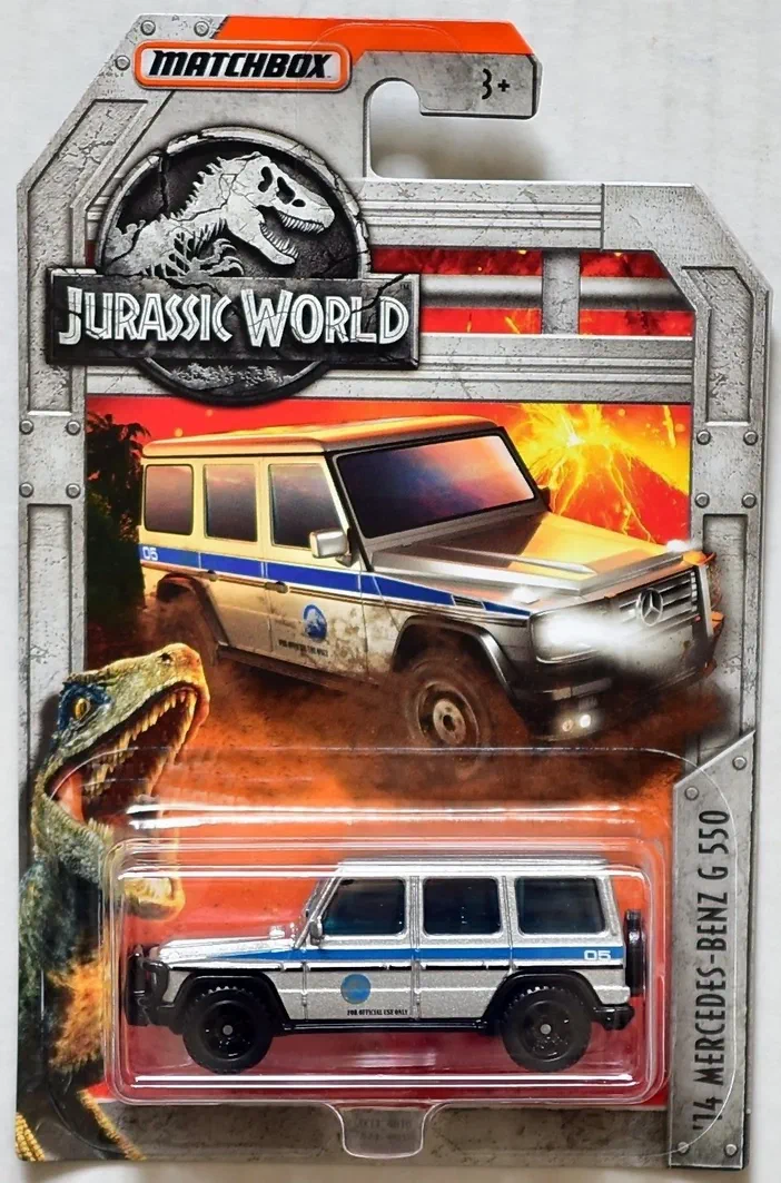 Packaging Matchbox de la voiture '14 Mercedes-Benz G550 Jurassic World