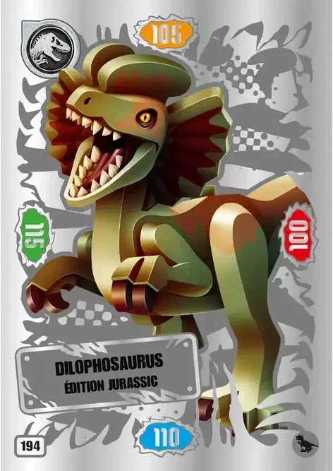 Couverture de Dilophosaurus édition jurassic