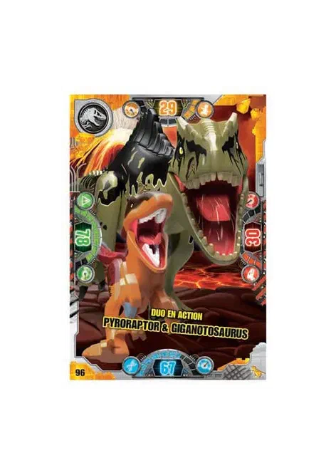 Couverture de Duo en action Pyroraptor & Giganotosaurus (Brillante)