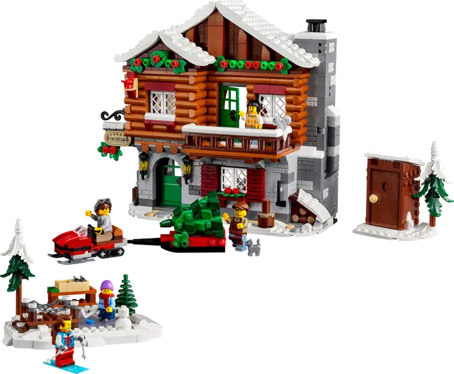 Ensemble de construction LEGO Christmas Cabin (10325) avec personnages et accessoires