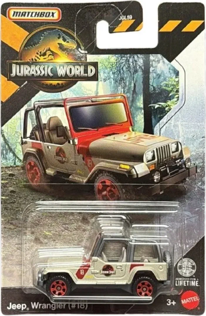 Packaging Matchbox Jeep Wrangler #18 Jurassic World