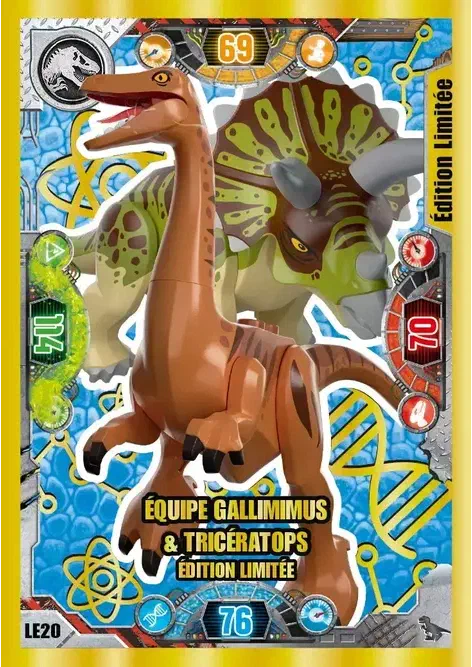 Couverture de Équipe Gallimimus & Tricératops édition limitée