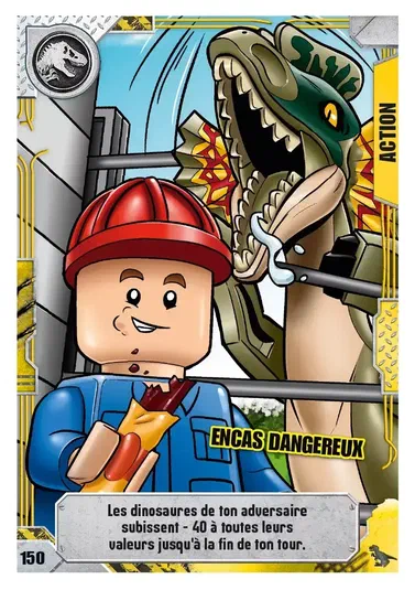 Carte de jeu LEGO Jurassic World : Encas dangereux
