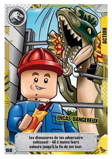 Carte de jeu LEGO Jurassic World : Encas dangereux