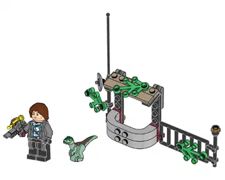 Rainn Delacourt with Raptor