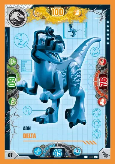 Carte de collection LEGO Jurassic World ADN Delta