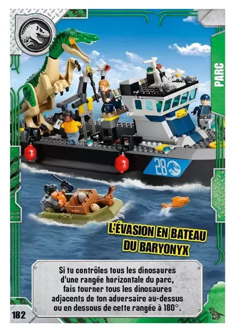 Couverture de L'évasion en bateau du Baryonyx