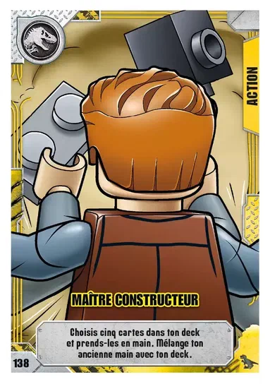 Carte de collection LEGO Jurassic World : Maître constructeur
