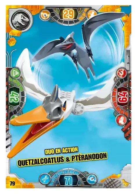 Couverture de Duo en action Quetzalcoatlus & Ptéranodon