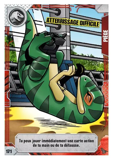 Carte de jeu LEGO Jurassic World : Atterrissage difficile