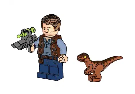 Couverture de Owen with Baby Raptor