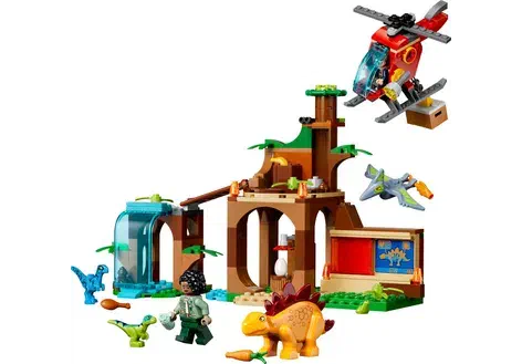 Couverture de Velociraptor, Stegosaurus & Pteranodon Rescue