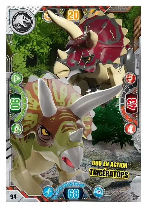 Couverture de Duo en action Tricératops