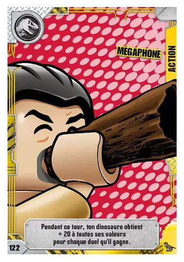 Carte de collection LEGO Jurassic World : Mégaphone