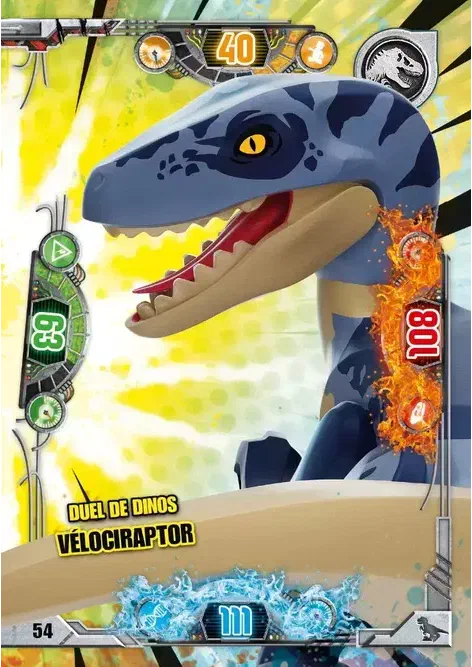 Couverture de Duel de dinos Vélociraptor