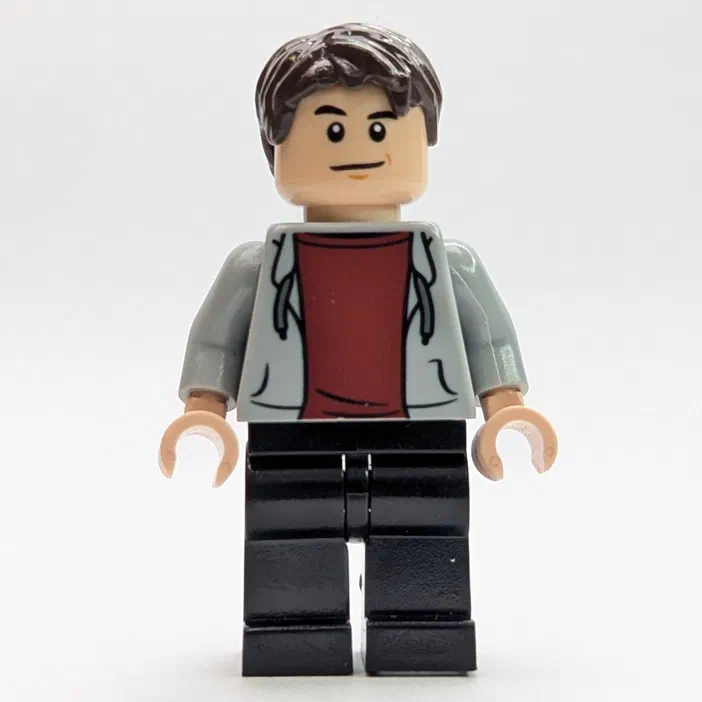 Minifigurine LEGO de Zach Mitchell, personnage du jeu Jurassic World.