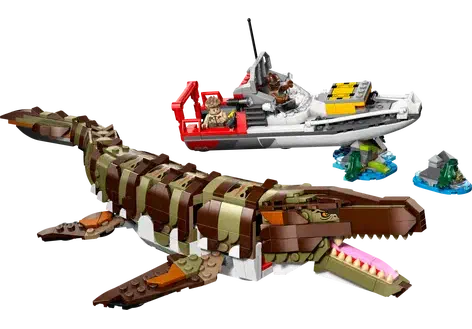 Couverture de Brick-Built Mosasaurus Boat Mission