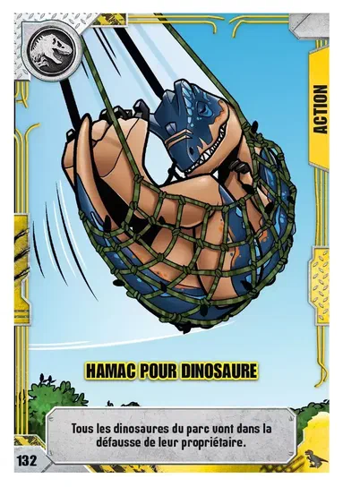 Carte de collection LEGO Jurassic World : Hamac pour dinosaure