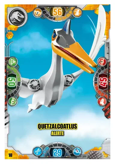 Carte de collection LEGO Jurassic World : Quetzalcoatlus alerte