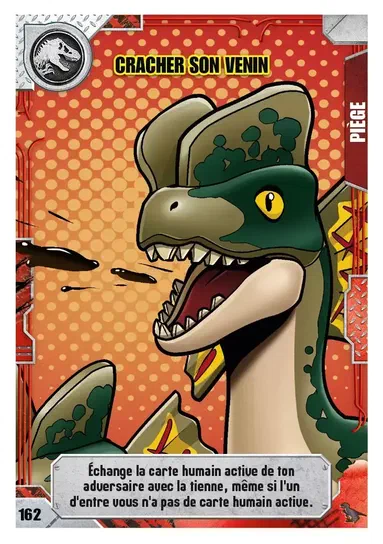 Carte de collection LEGO Jurassic World : Cracher son venin