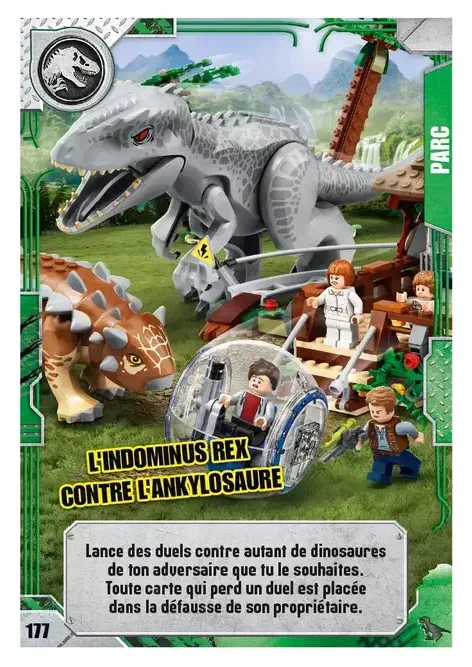 Couverture de L'Indominus rex contre l'Ankylosaure