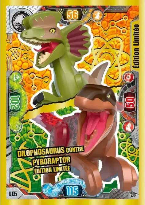 Couverture de Dilophosaurus contre Pyroraptor édition limitée
