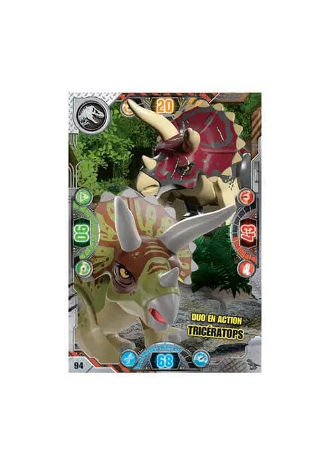 Couverture de Duo en action Tricératops (Brillante)