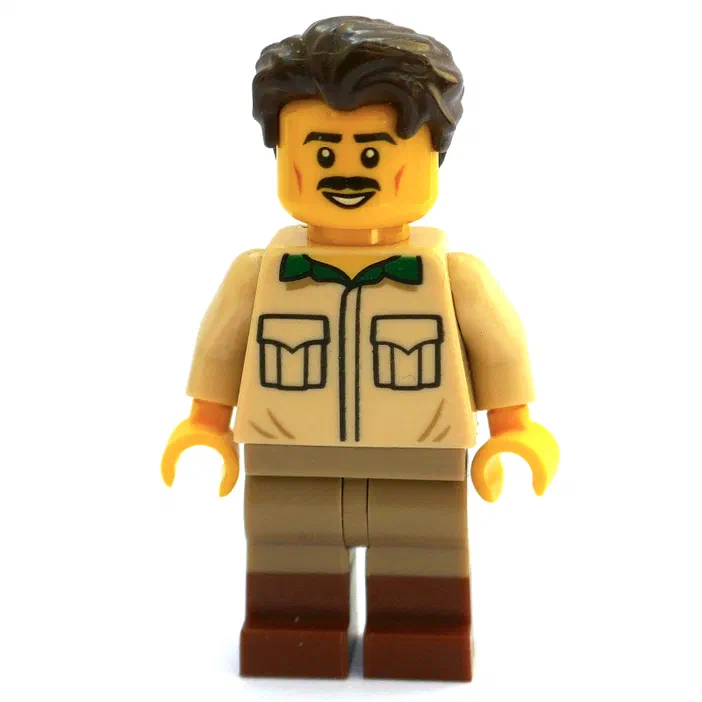 Minifigurine LEGO de paleontologue dans le set Dinosaur Fossils