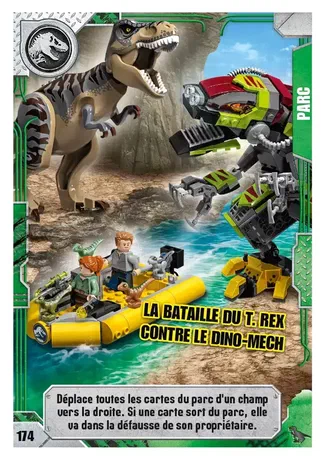 La bataille du T. rex contre le Dino-Mech
