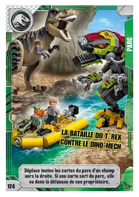 Couverture de La bataille du T. rex contre le Dino-Mech