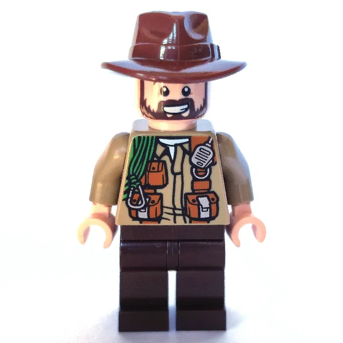 Minifigurine LEGO Sinjin Prescott de Jurassic World sans sac à dos