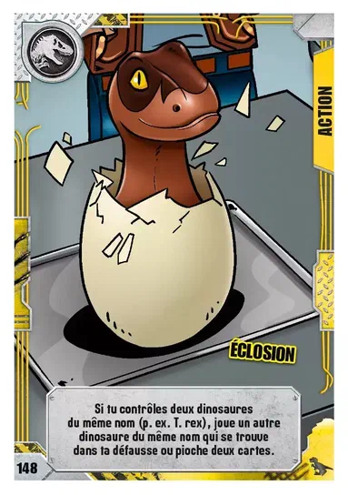 Carte de collection LEGO Jurassic World : Éclosion