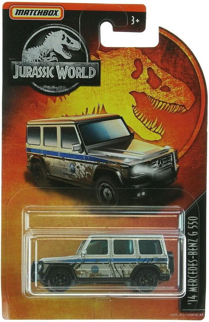 Packaging Matchbox de la voiture '14 Mercedes-Benz G 550 - Jurassic World (MBX Entertainment)