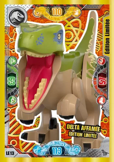 Carte à collectionner LEGO Jurassic World : Delta affamée édition limitée
