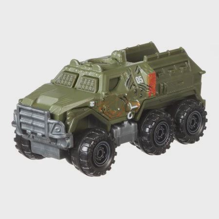 Battle damaged armored action truck