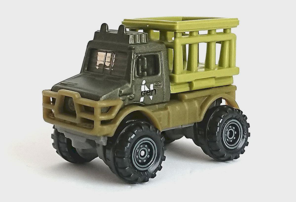 Mercedes-Benz Unimog U1300 - 2019 - Jurassic World: MBX Entertainment 7/24 and 5-Pack: Terrain Trekkers - FMW97 (Single) GDP06 (5P)